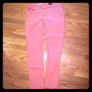 Pink/peach skinny jeans 30R
